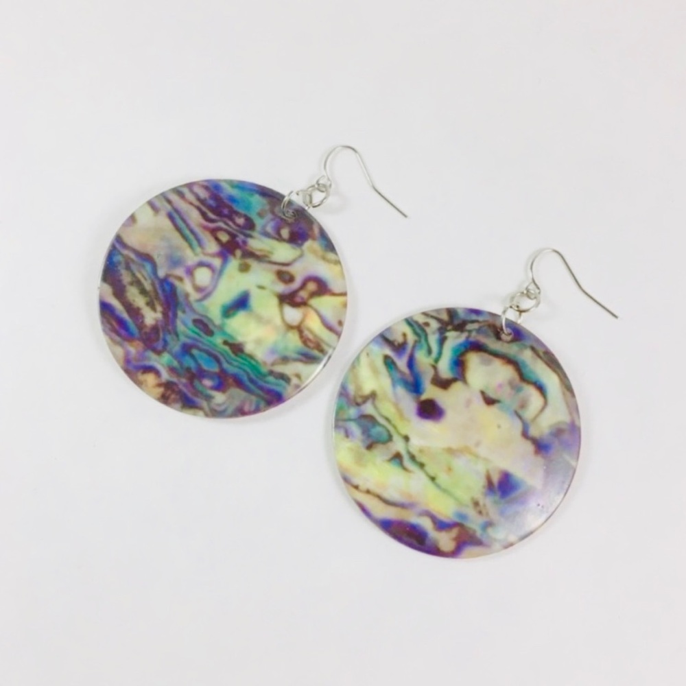 NWOT Abalone Shell Earrings